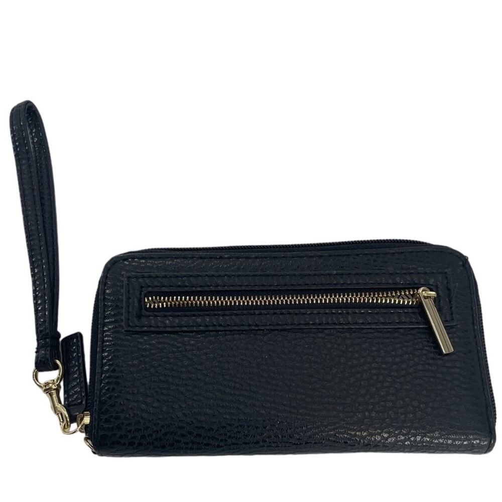 No Brand Black Pebbled Leather Wallet 7.5 x 4